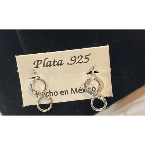 infinity 925 silver  earrings