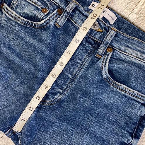 RE/DONE  Originals High Rise Ankle Crop Jeans Size 25