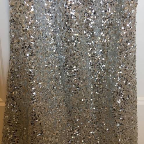 Alythea  silver sequined mini dress size medium