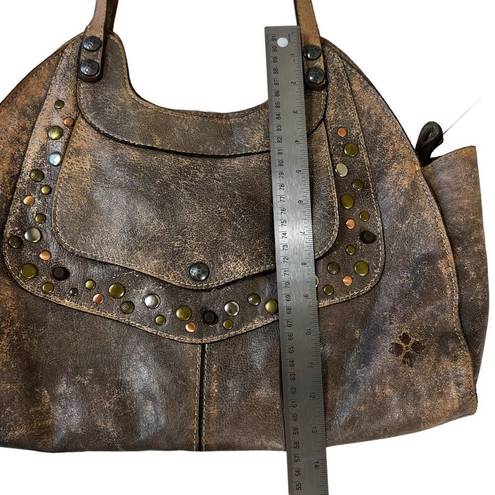 Patricia Nash  Ergo Chocolate Distressed Satchel