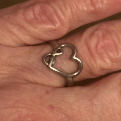 infinity Vintage  Open Heart Ring