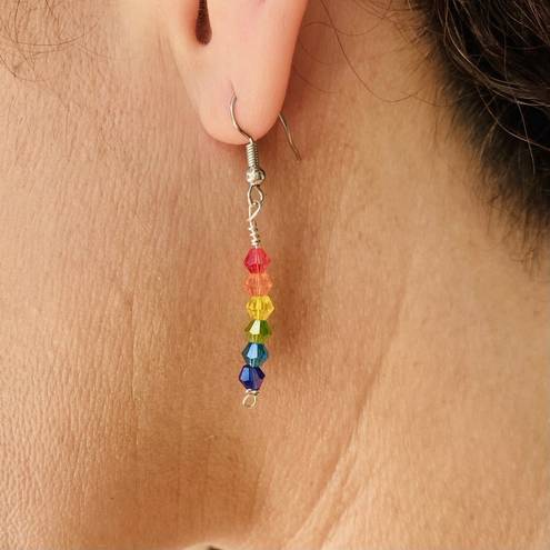 The Row Rainbow of Crystals Dangle Earrings