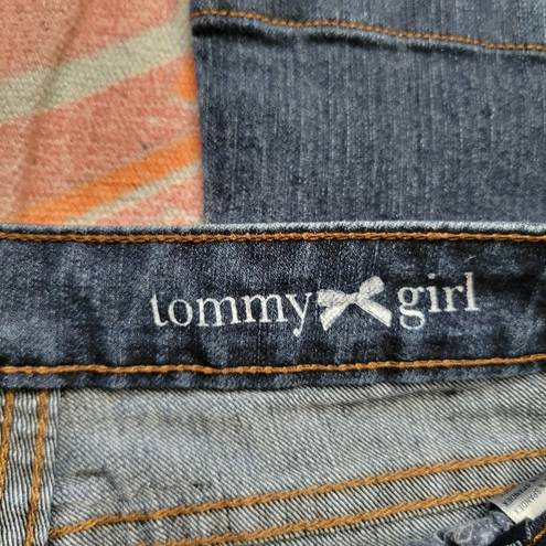 Tommy Hilfiger Tommy Girl dark wash midrise wide leg jeans size 9