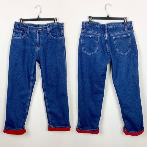 Krass&co Berne Apparel  Women's Denim Fleeced Lined Straight Leg Jeans Size 8