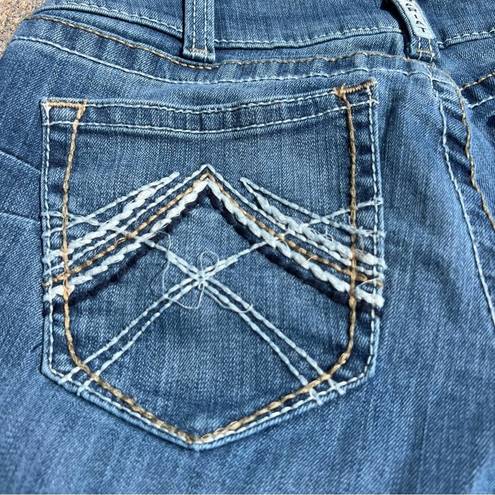 Ariat  Whipstitch Boot Cut Jeans Mid Rise Rainstorm 29R