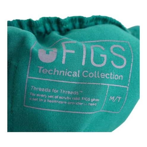 FIGS  Yola Skinny Scrub Pants Turquois Medical Uniform Side Pocket. Size M/T