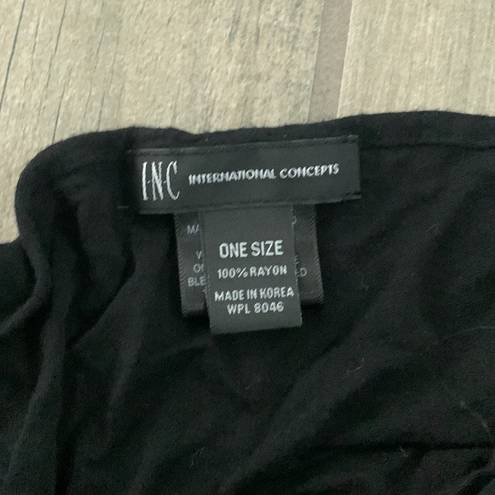 INC  black swim sarong