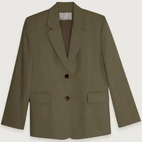 AVAILABLE NWT  oak and fort linen blazer taupe xs