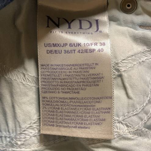 NYDJ  Marilyn Straight Light Wash Denim Jeans Size 6