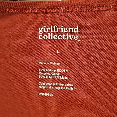 Girlfriend Collective 💕💕 Sleep Long Sleeve Tee ~ Dusk Red Large L NWT