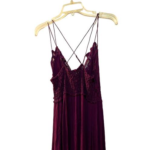 Free People  One Adella Maxi Slip plum