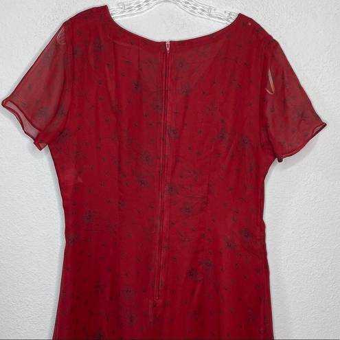 Kathie Lee Collection Vintage  Red Dress