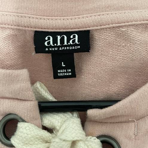 a.n.a Pink tie front sweater