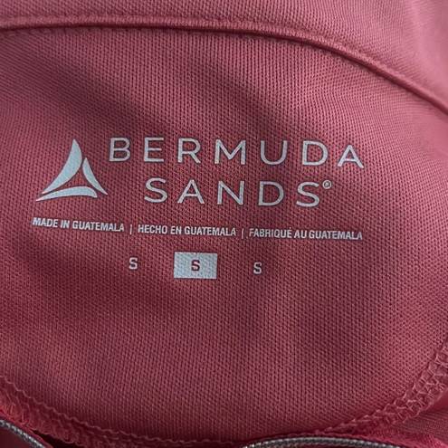 Bermuda  SANDS 3/4 Zip Collared Golf Shirt Size Small