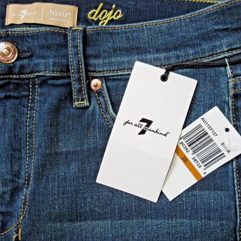 7 For All Mankind NWT  Dojo in B(air) Fate Original Trouser Flare Jeans 29 x 34