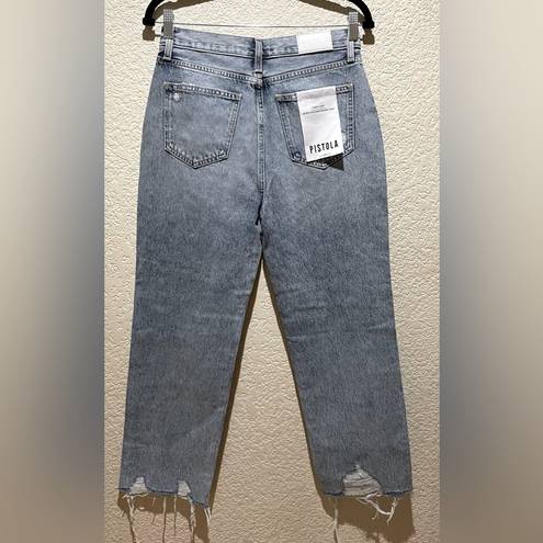 Pistola NWT  Cassie Super High Rise Straight Crop Distressed Baja Size 27