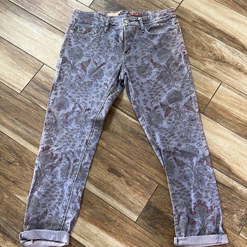 Pilcro  lilac purple patterned jeans