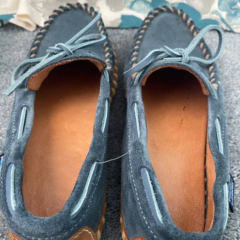 L.L.Bean  Blue Moccasins