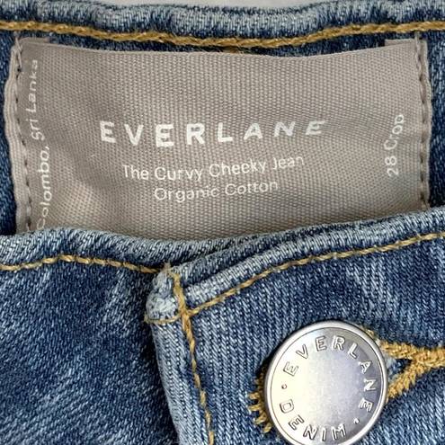 Everlane NWT  The Original Curvy Cheeky Straight Jean in Stone Washed Sky