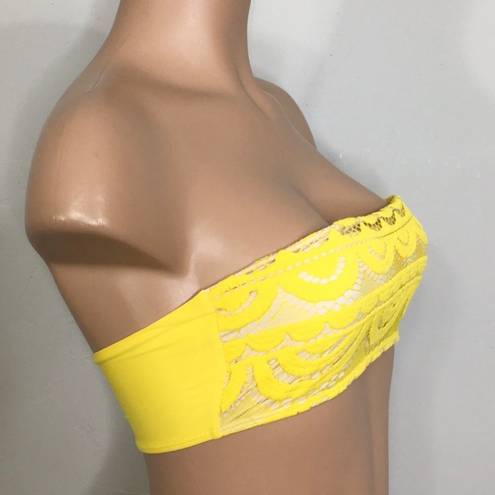 PilyQ  gold lace bikini. S/M. Retails $192 NWT