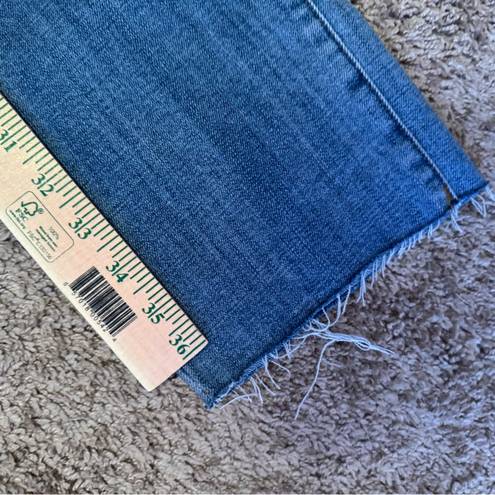 Talbots  Women’s Modern Ankle Jean Size 8 Raw Hem Medium Wash