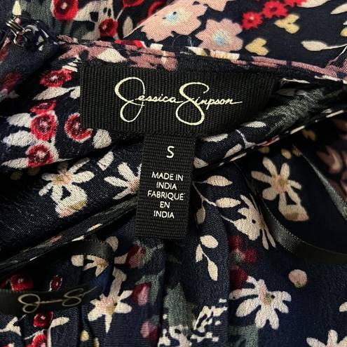 Jessica Simpson  Womens Size S Floral Brooklyn Tie Up Button Mini Dress NWT
