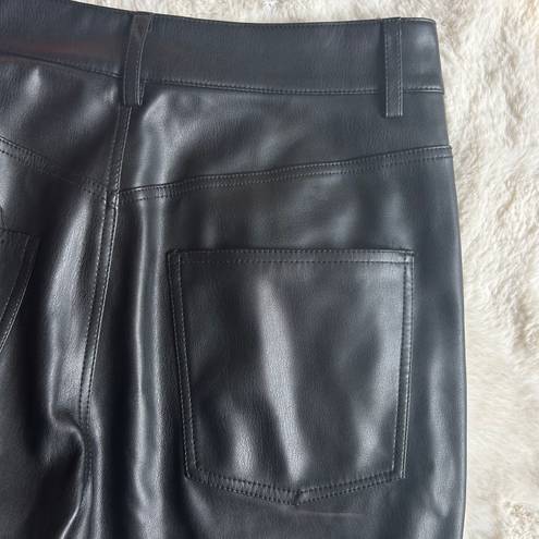 ZARA Leather Straight Leg Pant