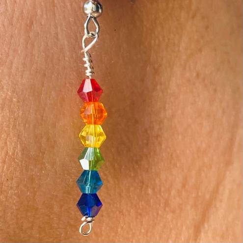 The Row Rainbow of Crystals Dangle Earrings