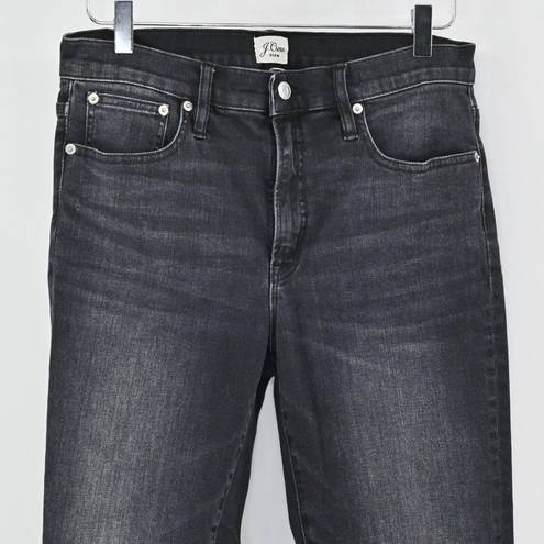 J.Crew  Womens Size 30 Black Wash 9 Toothpick Jeans Skinny Stretch Style H2651