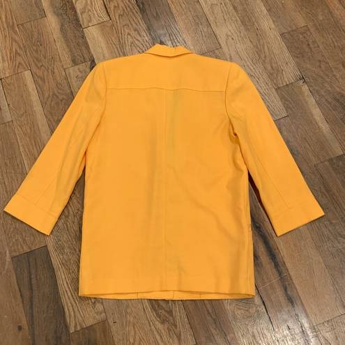 P&Co Ak& Woman’s Yellow Blazer Jacket Size 6