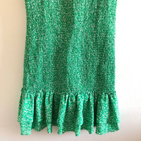 Likely Green White Ruffle Nina Dress 8