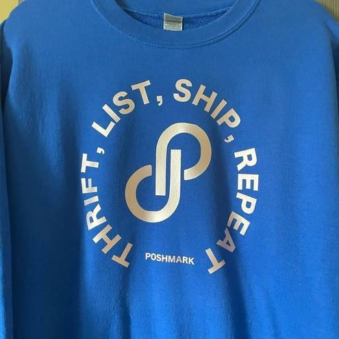 Gildan Poshmark Thrift List Ship Repeat Graphic Crewneck  Sweatshirt