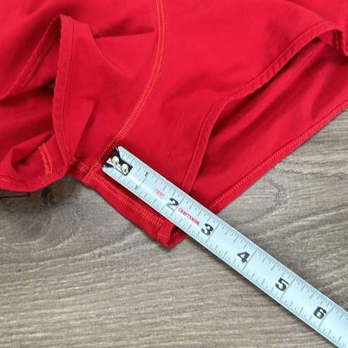 Lululemon  Red Hotty Hot Lined Shorts Size 2