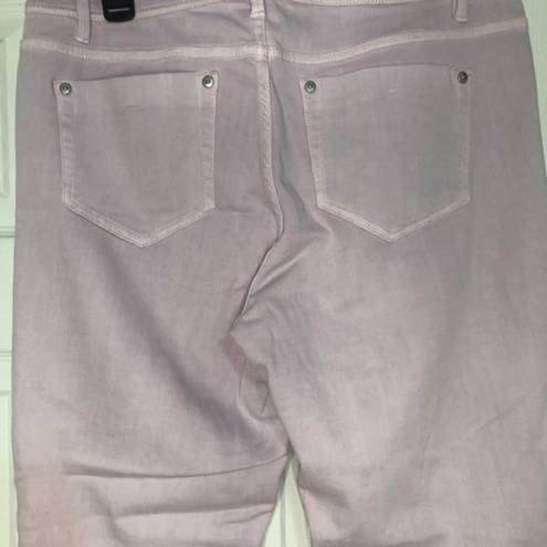 J.Jill  slim ankle light purple lilac color denim women’s size‎ 10 tall