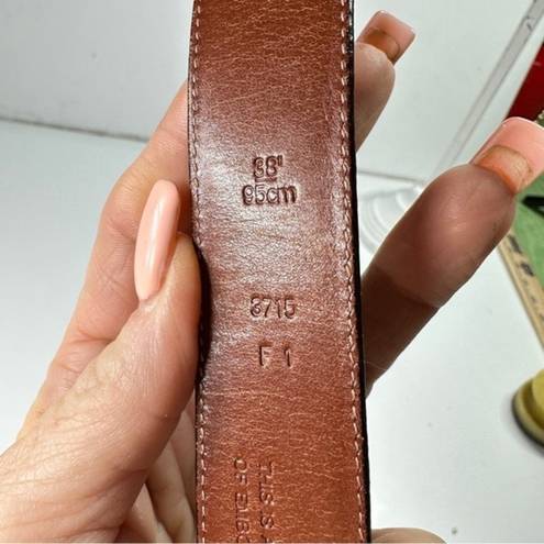 Coach  Brown Leather Belt Unisex 38” x 1” EUC Small