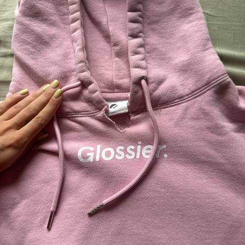 glossier Pink  hoodie