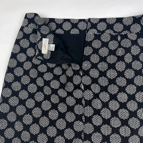 The Loft  Womens Black and White Skirt Sz 12P