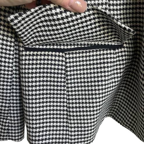 Houndstooth Lauren Alexandra Women Jacket Blazer Collar 3 Button Closure Size 10 