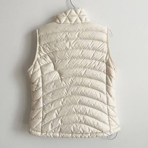 Patagonia  Size S Womens Cream Ivory Full Zip Vest Puffer Sleeveless