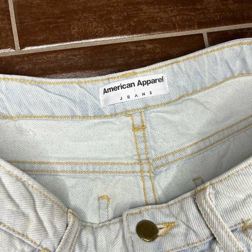 American Apparel  Front Button Denim Shorts Size 28