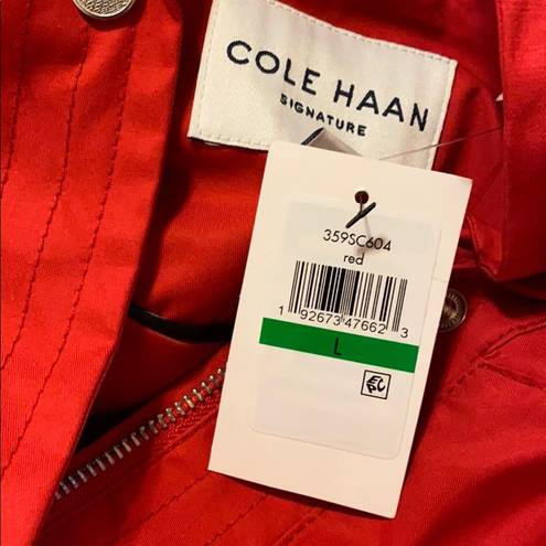 Cole Haan NWT  Quilted Lined Travel Rain Jacket Jacket