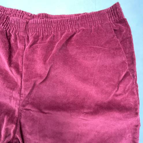 Alfred Dunner Petite Alfred Dunner Corduroy Burgundy Velvet Pants