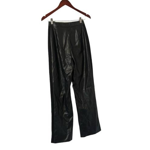 Meshki ✨  Alice Faux Suede Side Leather High Waisted Pants Trousers