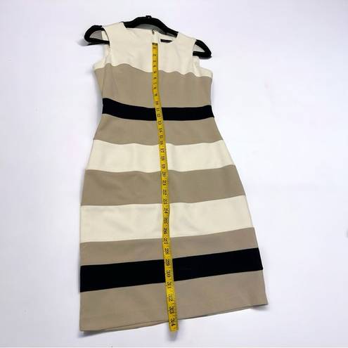 Tommy Hilfiger  Women's Scuba Crepe Colorblock Sheath Dress