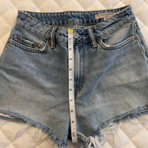 All saints Denim High Waisted Shorts