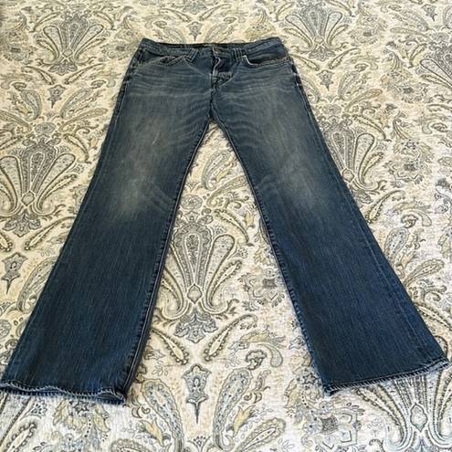 Rock & Republic  Washed Denim Fly Front Boot Cut Mid‎ Rise Jeans Size 32