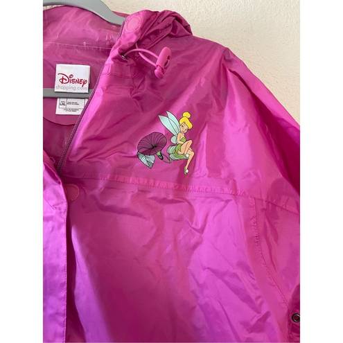 Disney  y2k tinker bell pink rain jacket size large/ xlarge