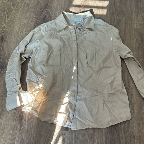 White Stag  beige button up blouse