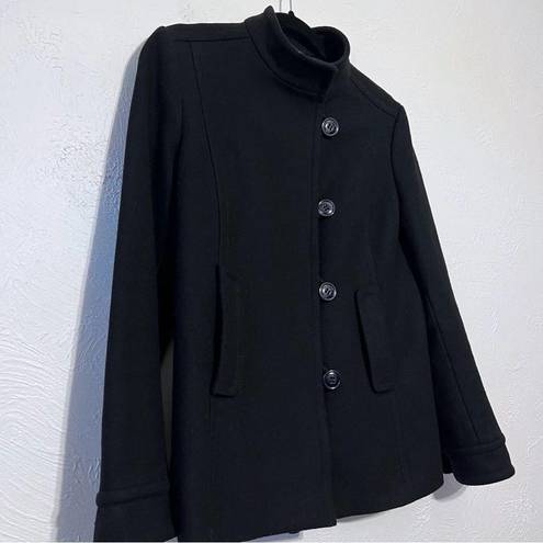 Banana Republic  Wool Black Pea Coat Size M Vintage  Women’s