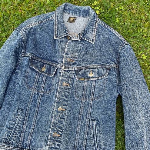 Lee 80s VINTAGE  Riders jean M.R. acid wash denim button jacket